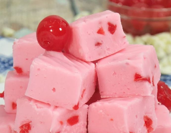Sweetness in Pink,Cherry Amaretto Fudge