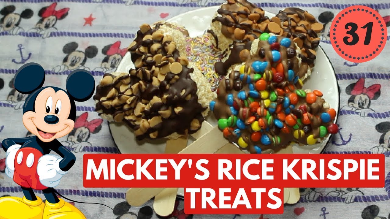 Chocolate covered Mickey Mouse rice Krispies