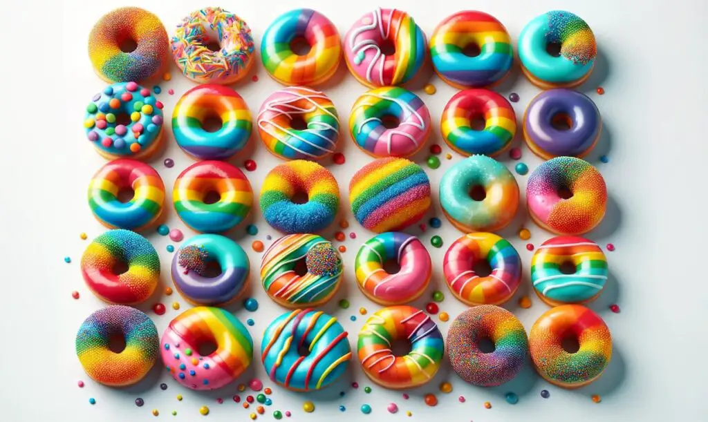 Coloured Doughnuts