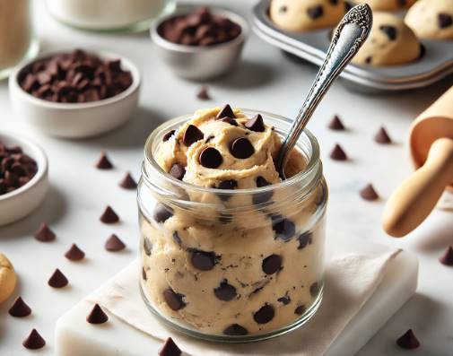 Small Batch Edible Cookie Dough for One