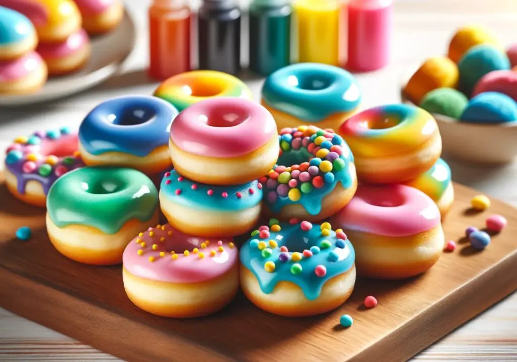 Wilton food colorants Coloured Doughnuts 