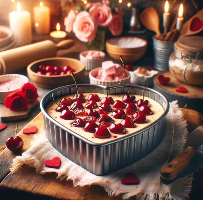 bake Amaretto Cherry Cheesecake and everything. Welcome to What Charlotte Baked does Valentine’s Day 2019
