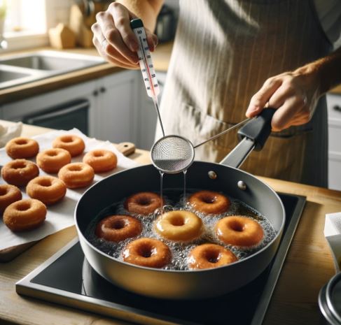 How to fry donuts